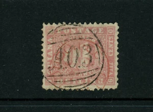 British Guiana Scott # 66 F-VF Used 1short perf bottom Black & red Cancel Stamp - Picture 1 of 2