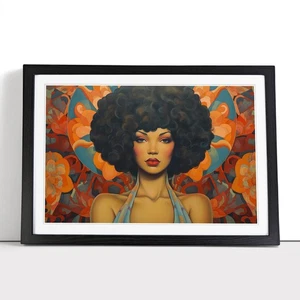 Póster arte de pared enmarcado Art Deco mujer con lienzo impresión cuadro pintura - Imagen 1 de 4