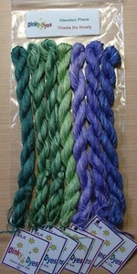 Thistle Do Nicely GP-232F by Glendon Place silk floss pack - Picture 1 of 2