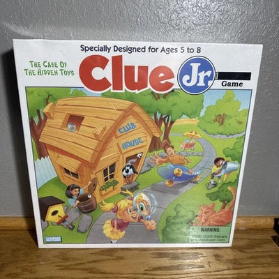 1995 Clue Jr Case of The Hidden Toys Juego Parker Brothers Completo Niños Adultos Foto 1 de 2