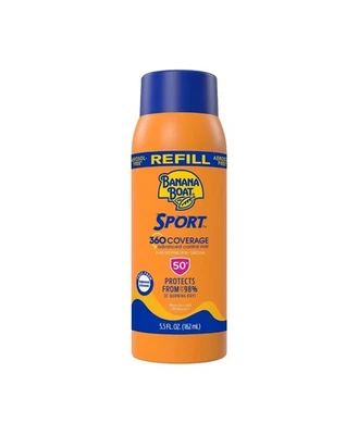 Banana Boat Sport 360 Coverage Sunscreen Mist Refill - 5.5 fl oz SPF 50+