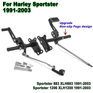 Forward Controls Foot Pegs For Harley Davidson Sportster 883 1200 XLH XL 91-03 - Bild 1 von 11
