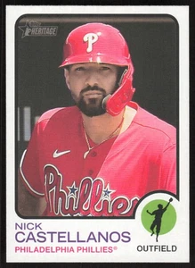 2022 Topps Heritage Nick Castellanos #563 Philadelphia Phillies - Picture 1 of 2