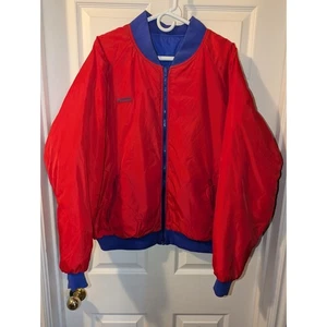 Abrigo reversible Columbia rojo/púrpura de colección para hombre XL esquí snowboard chaqueta de bombardero - Imagen 1 de 16