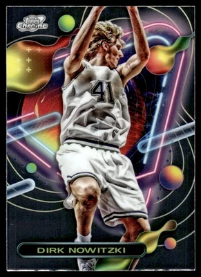 2023-24 Topps Chrome Cosmic Dirk Nowitzki Dallas Mavericks #32 - Image 1 of 2