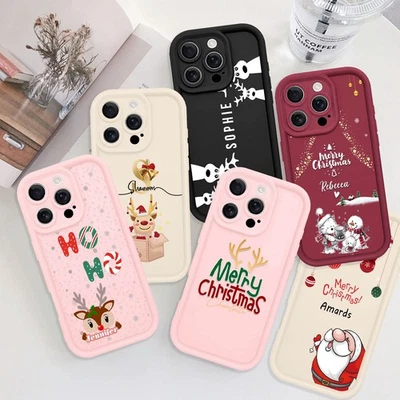 Elegante Funda de Teléfono Navidad Personalizada para iPhone 16e 17 Pro 14 Samsung S25 S24 Foto 1 de 4