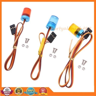 RC LED Warnleuchte Rundumleuchte Rundumlicht Lampe 5x LED Aluhalterung RC Auto ; - Bild 1 von 4