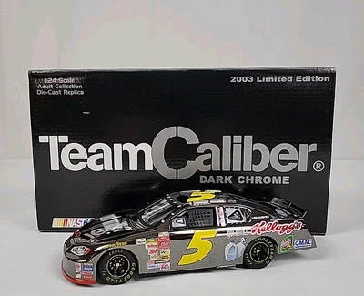 Terry Labonte #5 2003 "Got Milk" calibre 1/24 equipo propietarios cromo oscuro fundido a presión Foto 1 de 4