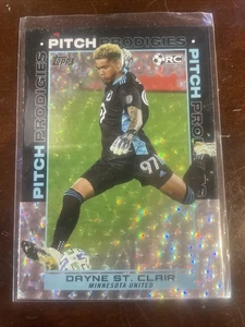2021 Topps MLS Soccer White Speckle Refractor #184 Dayne St. Clair - Bild 1 von 2