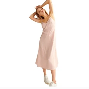 Thakoon Midikleid hell blush pink Schlupf NEU 4 - Bild 1 von 11