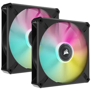 Corsair ML140 RGB Elite Lüfter 140mm mit Lighting Node CORE (2er Pack) - Schwarz - Bild 1 von 7