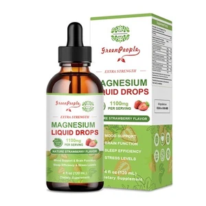 Organic Magnesium Liquid Drops for Sleep & Anxiety Relief 500mg High Absorption - Picture 1 of 1
