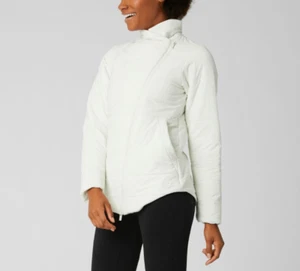 Chaqueta New Balance Blanca Determination NB Heat Flex Asym Pequeña Nueva con Etiquetas - Imagen 1 de 8
