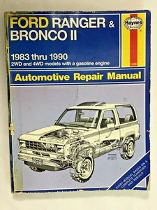 Haynes Ford Ranger & Bronco II 1983-1990 manual de reparación automática 1026 - Imagen 1 de 12
