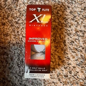 Top Flite XL Distance Golf Balls Improved Longer Distance 3-Ball Pack - Picture 1 of 2