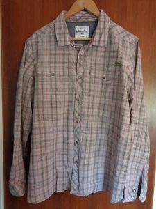 Herren Hemd WEIRD FISH hellgrau kariertes Hemd langarm mit Tasche X-LARGE - Bild 1 von 9