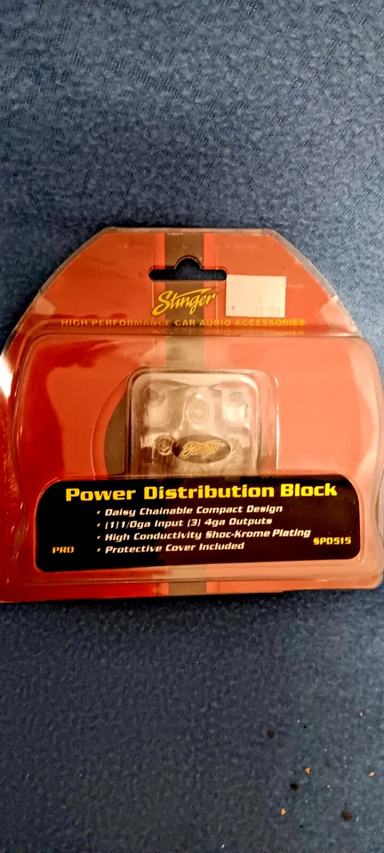 Stinger SPD515 0 To 4 Gauge 4-Way Car 3 Output Ground Power Distribution Block - Image 1 of 2