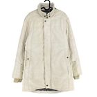 G-Star Raw Rafter Cream White 100% Cotton Padded Parka Jacket Coat Size L
