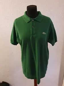 Lacoste Classic Fit Dark Green Polo Shirt Size 4 Pit To Pit 20 Inches - Picture 1 of 7