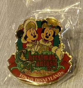 Tokyo Disneyland Pin Christmas Fantasy 2000 Victorian Mickey & Minnie Disney Vintage - Bild 1 von 2