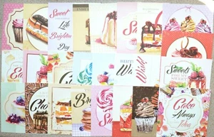 25 x 5" x 5" Hunkydory Delicious Deserts Toppers 150gsm NUEVO - Imagen 1 de 3