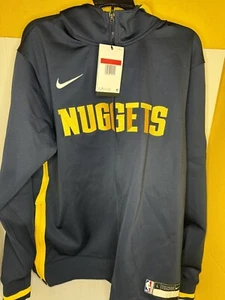 NWT Nike NBA Denver Nuggets Blue On-Court Jacket Sz L-Tall - Picture 1 of 5