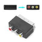 Game Scart Male To 3Rca Female Adapter Input 21Pin Plug For Ps4 Wii Dvd Vcr