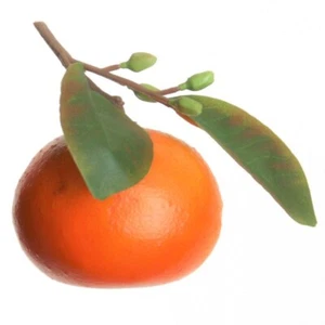 Künstliche MANDARINE ca 6-7,5cm. Mit Blätter. Deko Madarinen, Künstliches Obst - Bild 1 von 1