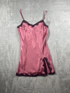 Victoria's Secret Schlupfkleid Damen Medium rosa Spitze Satin Nachthemd Dessous Y2K - Bild 1 von 14