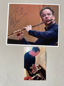 EMMANUEL PAHUD Swiss flautist in-person signed photo 8x10 autograph + photo - Picture 1 of 1