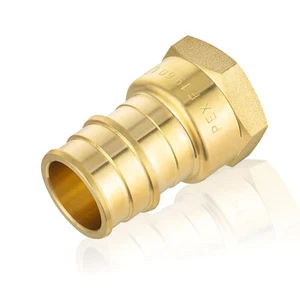 Paquete de 5 a 100 Pex A 3/4" x 1/2" hembra NPT adaptador expansión montaje de latón - Imagen 1 de 7