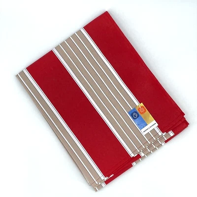 INDOOR TABLECLOTH IN RED BEIGE 130 X 160 CM# JEWELLERY HUNTING - Image 1 of 3