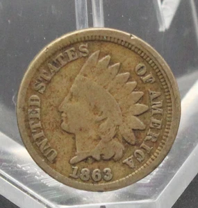 1863 INDIAN HEAD CENT AUSWAHL SEHR GUTER ZUSTAND HALBSCHLÜSSELDATUM  - Bild 1 von 2