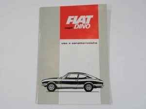 Original Fiat Dino Coupe 2.0 Owner’s Manual Handbook - Picture 1 of 10