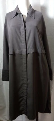 Camisa de vestir para mujer PROLOGUE gris con botones talla X-pequeña manga larga pantalones  Foto 1 de 4