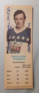 ☆SIGNED DAVE KEON☆ 1970 Dads Cookies ☆INSCRIBED: HOF 86,4×S.C.C, ROY 61☆ EX - Picture 1 of 5