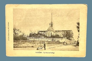 Postcard St Dizier FRANCE Boy Pushing Wheelbarrow - Picture 1 of 2
