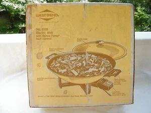 Vintage West Bend Golden Harvest Electric Wok Made in USA Model 5105 14" NISB - Picture 1 of 2