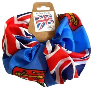 Fascia Elastica Accessorio Scrunchie Capelli Scrunchies Fatta a Mano Bandiera Fiji Fiji - Foto 1 di 1