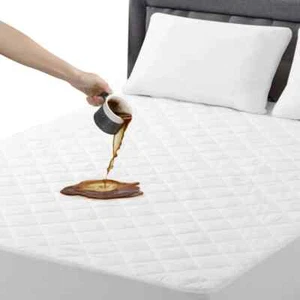 Quilted Waterproof Mattress Cover Pad Protector Cooling Breathable Fitted Topper - Picture 1 of 30