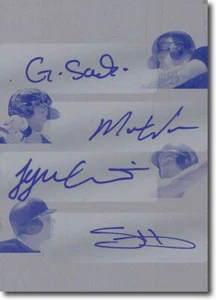 2012 Gary SANCHEZ * Mason WILLIAMS  Tyler AUSTIN  Slade HEATHCOTT Auto Plate 1/1 - Picture 1 of 1