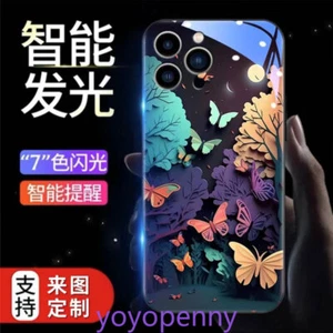 Induction Butterfly LED Light up Phone Case Cover for iPhone 16 15 13 14 Pro Max - Picture 1 of 20