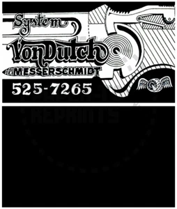 TARJETA DE VISITA DEL SISTEMA HOLANDÉS - REIMPRESIÓN VINTAGE - Imagen 1 de 1