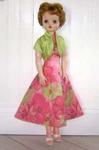 Vintage Design Hand Made Halter Dress & Satin Bolero For 22" Candi Fashion Doll - Picture 1 of 4