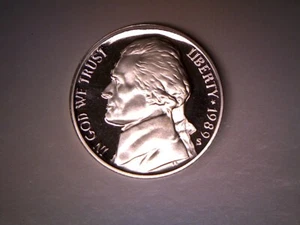 1989 S **PROOF** JEFFERSON NICKEL  **FREE SHIPPING** - Picture 1 of 2
