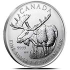 2012 - CANADIAN MOOSE - $5 COIN - 1 OZ. - .9999 SILVER - NICE COIN!