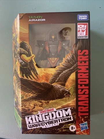 Transformers Generations War for Cybertron: Kingdom Deluxe Class Airazor New/Box Cover