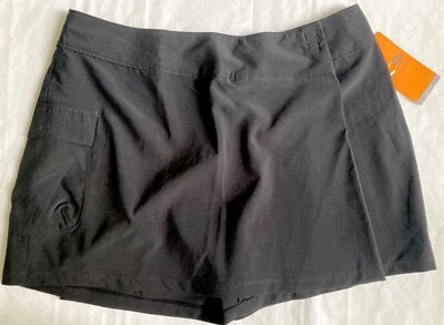 NUEVO Champion Mujer Mediano Negro Elástico Skort Interior Ajustable Cintura Bolsillo Carga Foto 1 de 4