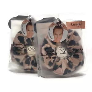 Juego de 4 piezas de toalla para pelo leopardo - nuevo con etiquetas - Imagen 1 de 11