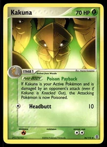Kakuna #36/112 FireRed & LeafGreen Pokemon Near Mint or Better - Picture 1 of 2